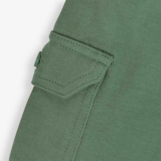 英國 JoJo Maman BeBe 超優質嬰幼兒/兒童100% 純棉綁繩工裝短褲2入組_橘綠_JJH9593R