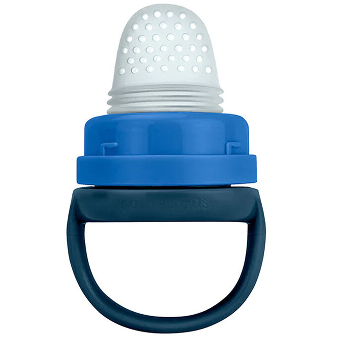 美國 green sprouts 小綠芽 咬咬樂副食品輔食器_寧靜藍_GS192640-N