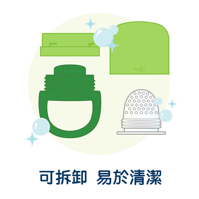 美國 green sprouts 小綠芽 咬咬樂副食品輔食器_天空藍_GS192640-A