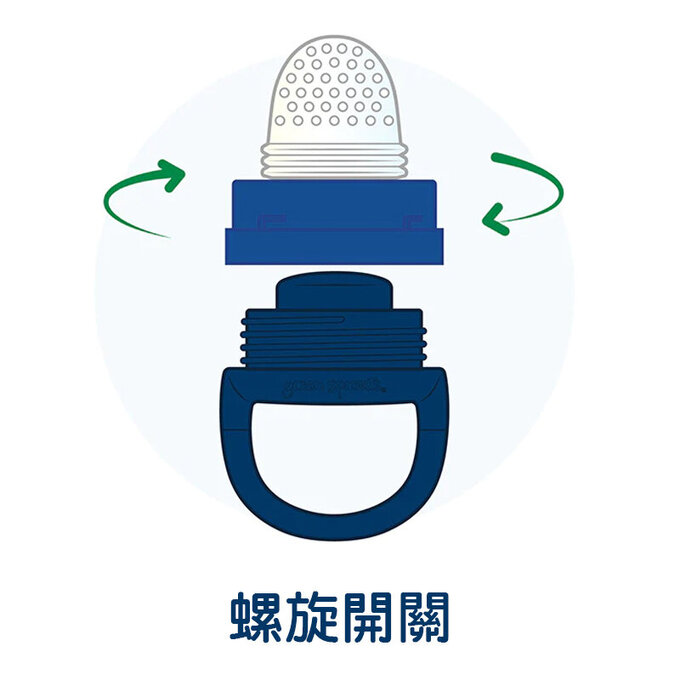 美國 green sprouts 小綠芽 咬咬樂副食品輔食器_天空藍_GS192640-A