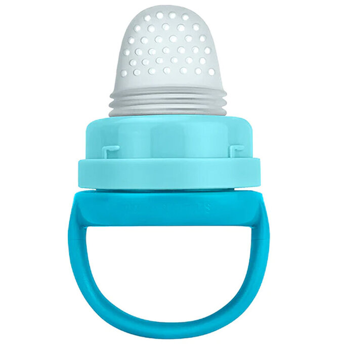 美國 green sprouts 小綠芽 咬咬樂副食品輔食器_天空藍_GS192640-A