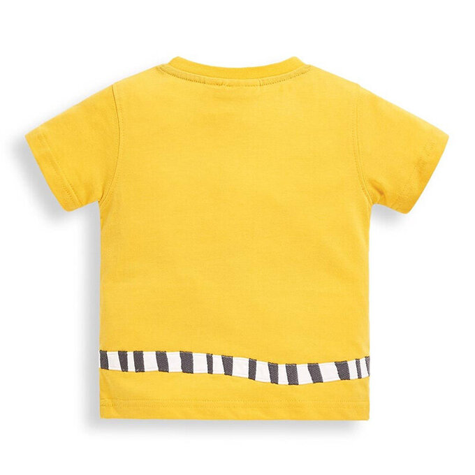 英國 JoJo Maman BeBe 超優質嬰幼兒/兒童100％純棉短袖上衣/T-shirt/動物T_灰狐猴(JJE5399)