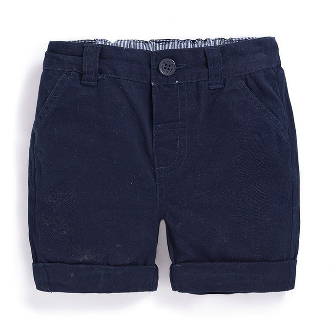英國 JoJo Maman BeBe 超優質嬰幼兒/兒童100% 純棉短褲_海軍藍 (JJ-D2256-N)