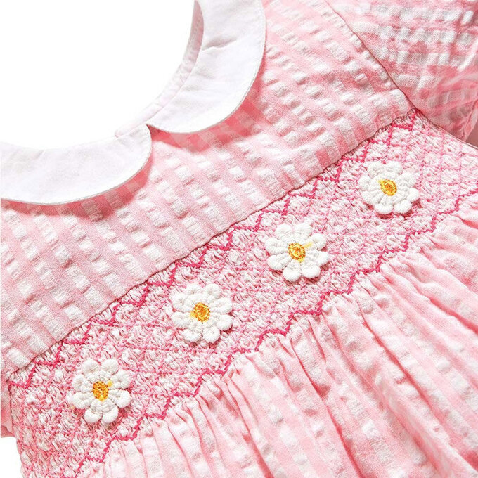 英國 JoJo Maman BeBe 超優質嬰幼兒/兒童100％純棉短袖洋裝_灰鼠樂園 (JJE5102)