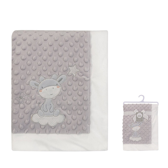 美國 luvable friends  超柔軟泡泡毯/包巾/嬰兒被/安撫毯 100x75cm_甜姐兒_LF51237