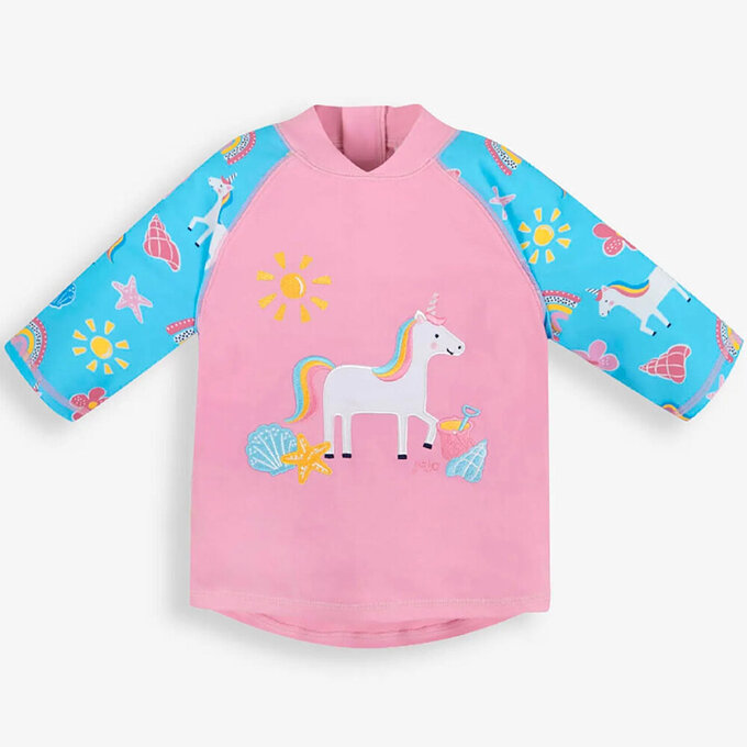 英國 JoJo Maman BeBe 嬰幼兒/兒童兩件式防曬泳裝_童話世界_JJH3974