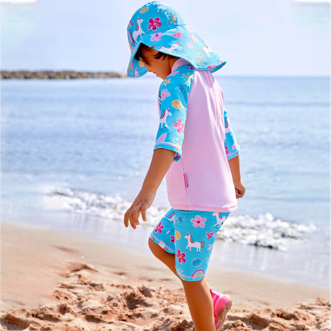 英國 JoJo Maman BeBe 嬰幼兒/兒童兩件式防曬泳裝_童話世界_JJH3974