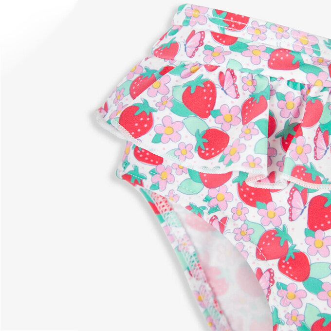 英國 JoJo Maman BeBe 嬰幼兒/兒童兩件式防曬泳裝_甜蜜草莓_JJH3982