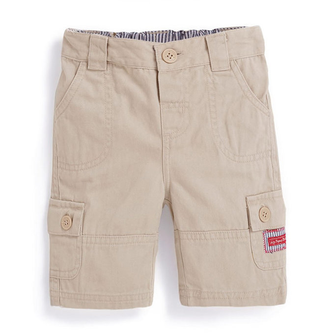 英國 JoJo Maman BeBe 嬰幼兒/兒童100% 純棉多口袋短褲_卡其色 (JJ-B5351-S)