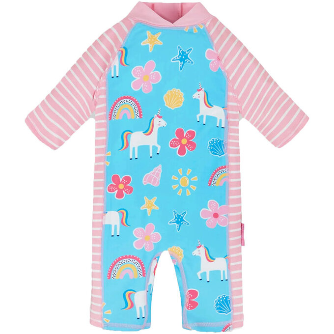 英國 JoJo Maman BeBe 嬰幼兒/兒童連身式防曬泳裝_童話世界_JJH3973