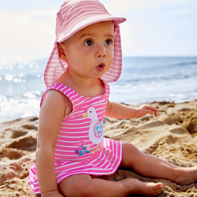 英國 JoJo Maman BeBe 嬰幼兒/兒童連身泳裝(內有尿布褲)_甜美鴨鴨_JJH3040