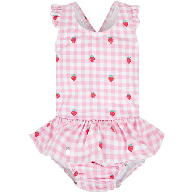 英國 JoJo Maman BeBe 嬰幼兒/兒童連身泳裝(內有尿布褲)_草莓甜心_JJH3965