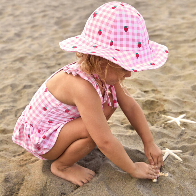 英國 JoJo Maman BeBe 嬰幼兒/兒童連身泳裝(內有尿布褲)_草莓甜心_JJH3965