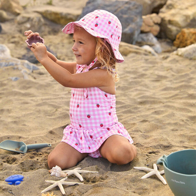 英國 JoJo Maman BeBe 嬰幼兒/兒童連身泳裝(內有尿布褲)_草莓甜心_JJH3965