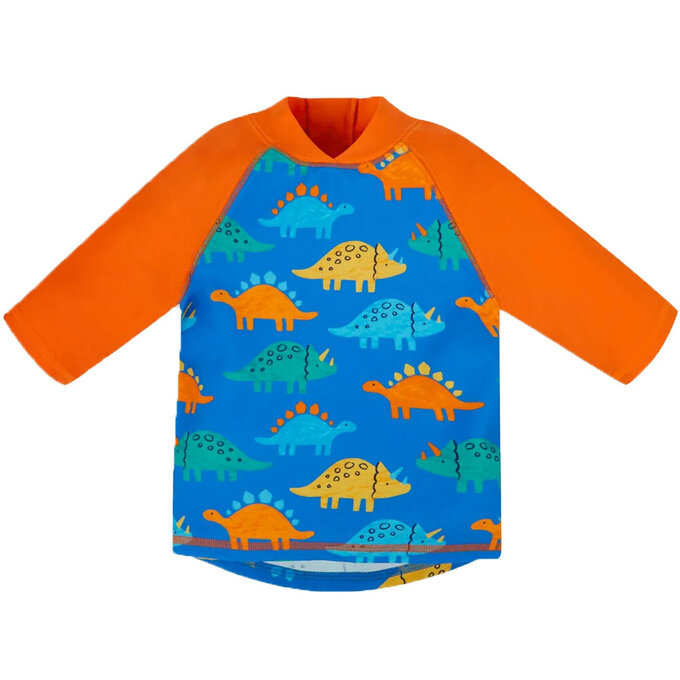 英國 JoJo Maman BeBe 嬰幼兒/兒童兩件式防曬泳裝_恐龍圖鑑_JJH3935