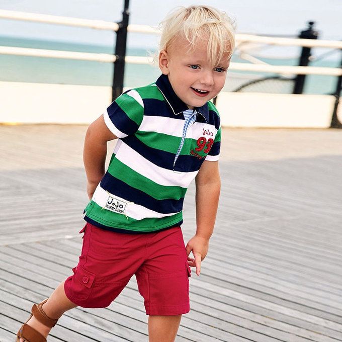 英國 JoJo Maman BeBe 嬰幼兒/兒童100% 純棉多口袋短褲_紅色 (JJ-B5351-R)  