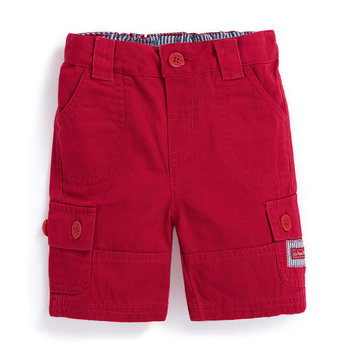 英國 JoJo Maman BeBe 嬰幼兒/兒童100% 純棉多口袋短褲_紅色 (JJ-B5351-R)-