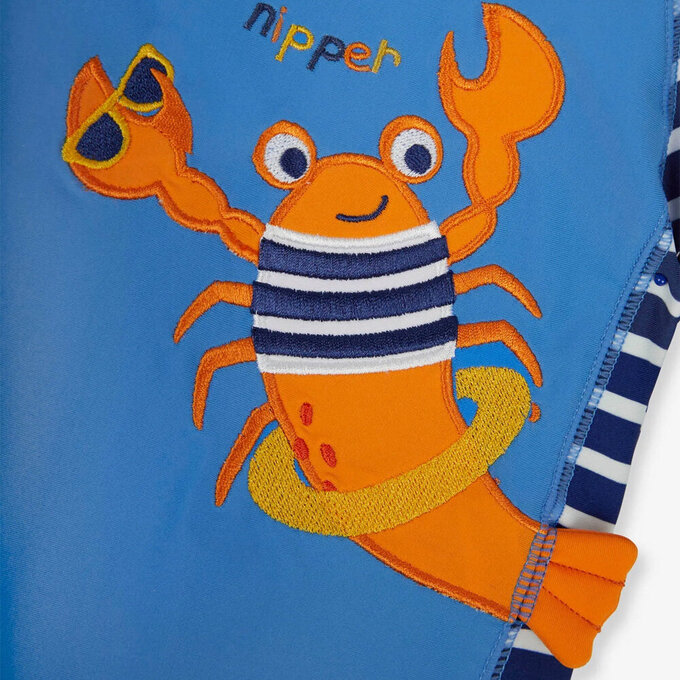 英國 JoJo Maman BeBe 嬰幼兒/兒童連身式防曬泳裝_大龍蝦_JJH3932