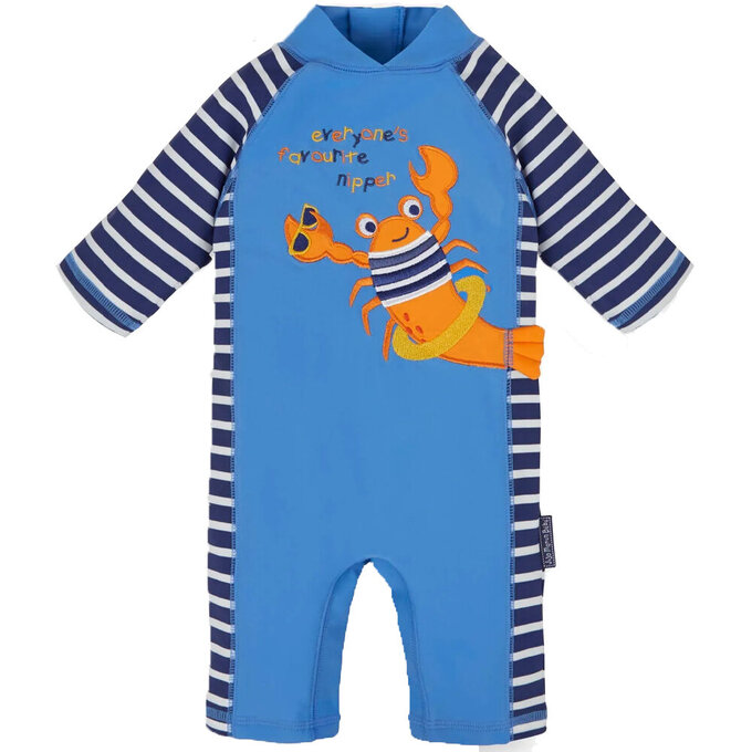 英國 JoJo Maman BeBe 嬰幼兒/兒童連身式防曬泳裝_大龍蝦_JJH3932