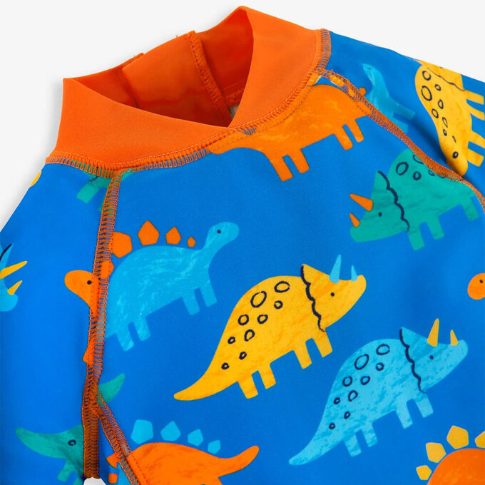 英國 JoJo Maman BeBe 嬰幼兒/兒童連身式防曬泳裝_恐龍家族_JJH3934