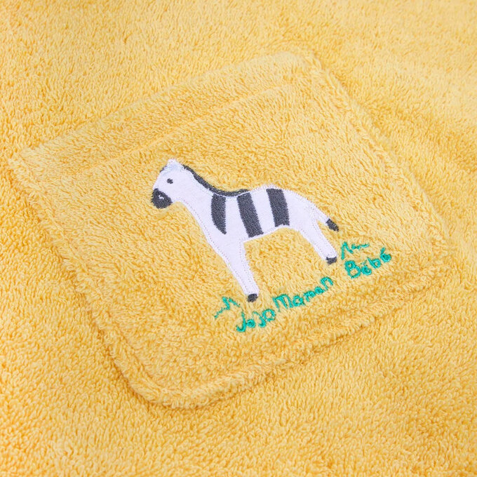 英國 JoJo Maman BeBe 嬰幼兒/兒童游泳浴巾_斑馬_JJH9633