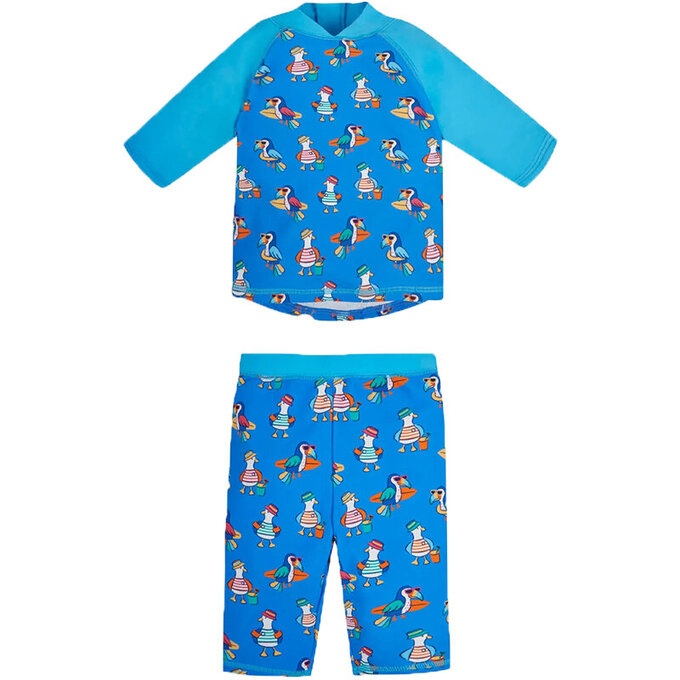 英國 JoJo Maman BeBe 嬰幼兒/兒童兩件式防曬泳裝_海鷗家族_JJH3940