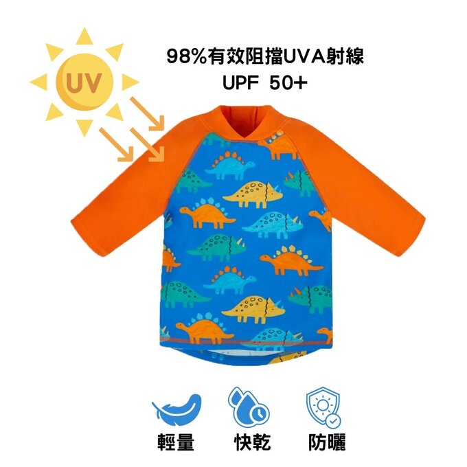 英國 JoJo Maman BeBe 嬰幼兒/兒童兩件式防曬泳裝_海鷗家族_JJH3940