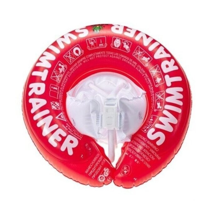 德國 SWIMTRAINER 嬰幼兒趴式學習游泳圈_適用 0-4歲 體重 6-18kg_紅色(ST01)