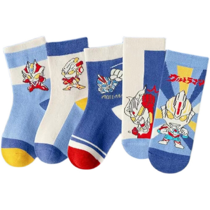 【腳ㄚ子】幼/兒童棉質中筒襪_無敵超人_ilbB001