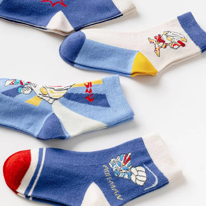 【腳ㄚ子】幼/兒童棉質中筒襪_無敵超人_ilbB001