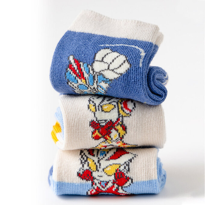 【腳ㄚ子】幼/兒童棉質中筒襪_無敵超人_ilbB001