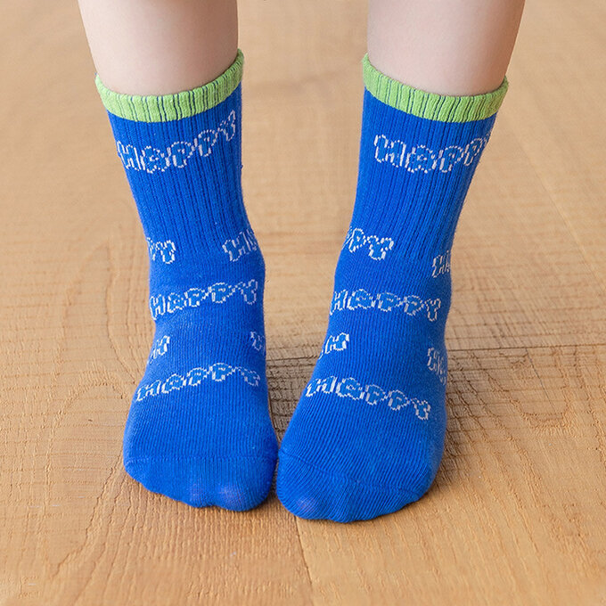 【腳ㄚ子】幼/兒童棉質中筒襪_微笑派對_ilbB002