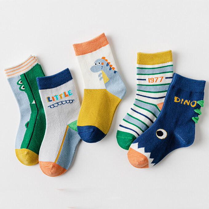 【腳ㄚ子】幼/兒童棉質中筒襪_萌龍傳說_ilbB005