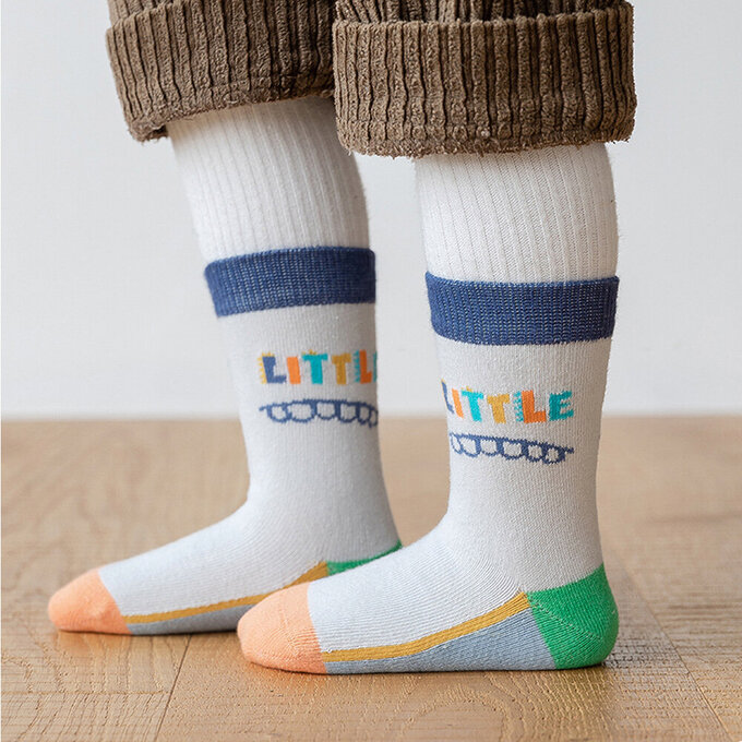 【腳ㄚ子】幼/兒童棉質中筒襪_萌龍傳說_ilbB005