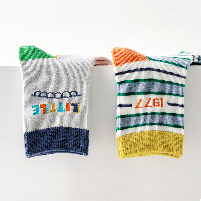 【腳ㄚ子】幼/兒童棉質中筒襪_萌龍傳說_ilbB005