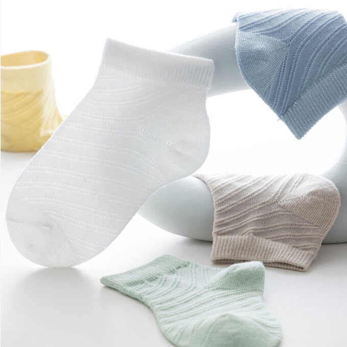 【腳ㄚ子】幼/兒童透氣網眼襪_經典素色_ilbF001