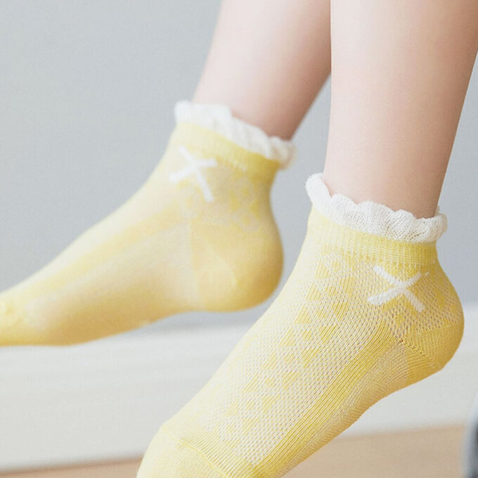 【腳ㄚ子】幼/兒童透氣網眼襪_櫻桃女孩_ilbF004