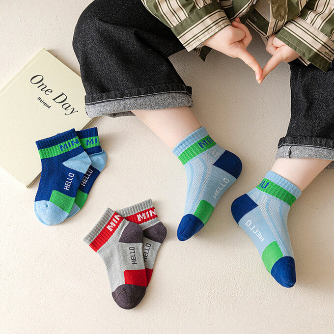 【腳ㄚ子】幼/兒童透氣網眼襪_hello_ilbF010