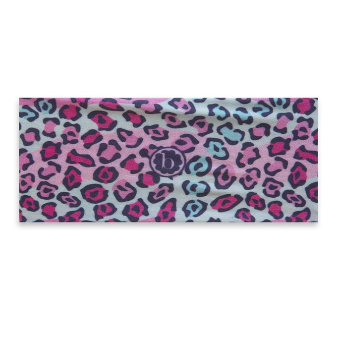 美國 baby bling 純手工極優雅細緻輕柔微彈性/毫無束縛感蝴蝶結髮帶/髮飾_印花款_豹紋女孩(BBRK034)