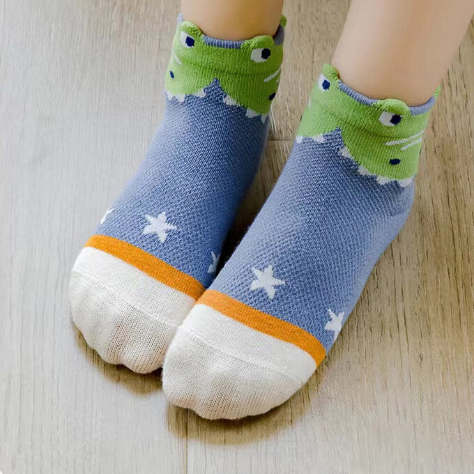 【腳ㄚ子】幼/兒童透氣網眼襪_恐龍樂園_ilbF015