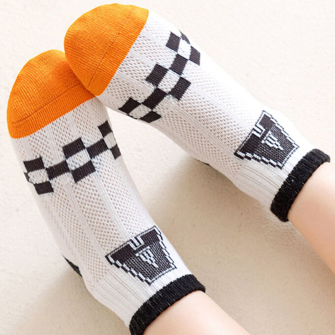 【腳ㄚ子】幼/兒童透氣網眼襪_足球先生_ilbF016