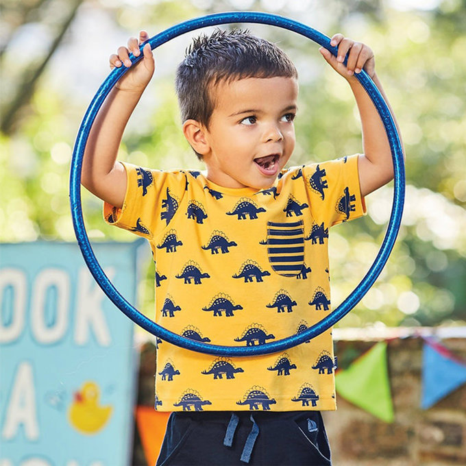 英國 JoJo Maman BeBe 超優質嬰幼兒/兒童100% 純棉綁繩短褲2入組_藍色(JJE5503N) 