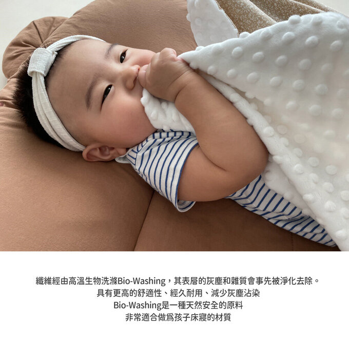 [正韓Hello HiZoo] 手工製純棉柔感親膚幼兒安撫毯/冷氣毯/絨毛被毯/午睡毯_Maple Leaf_HH054