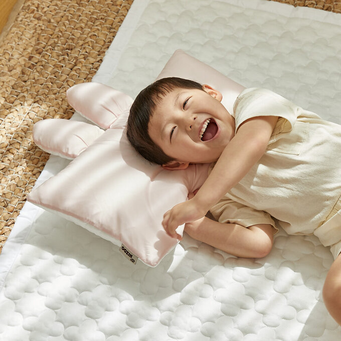 [正韓Hello HiZoo] 極度冰涼Sherbetcool 兒童涼感造型抗菌防蟎雙面枕/涼感枕/護脊/護頸枕_兔耳_HH064