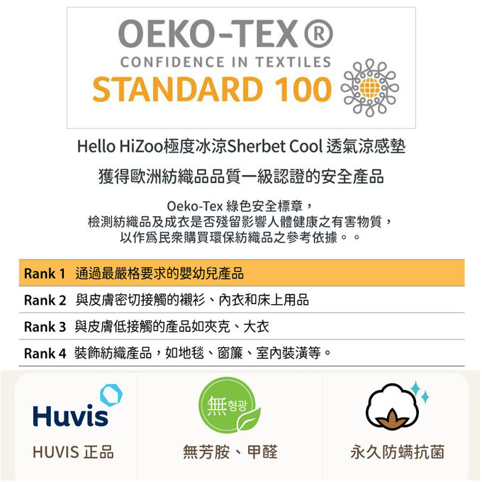 [正韓Hello HiZoo]  極度冰涼Sherbetcool 涼感加寬抗菌防蟎兒童雙面枕/涼感枕/護脊/護頸枕_熊耳_HH067