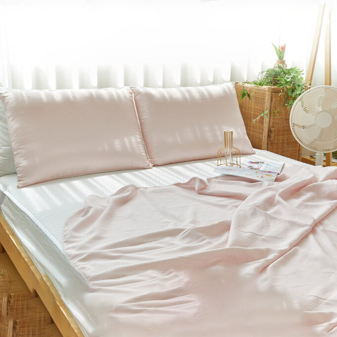 [正韓Hello HiZoo] 極度冰涼Sherbetcool 涼感造型抗菌防蟎雙面枕/涼感枕/護脊/護頸枕_冰絲粉_HH069