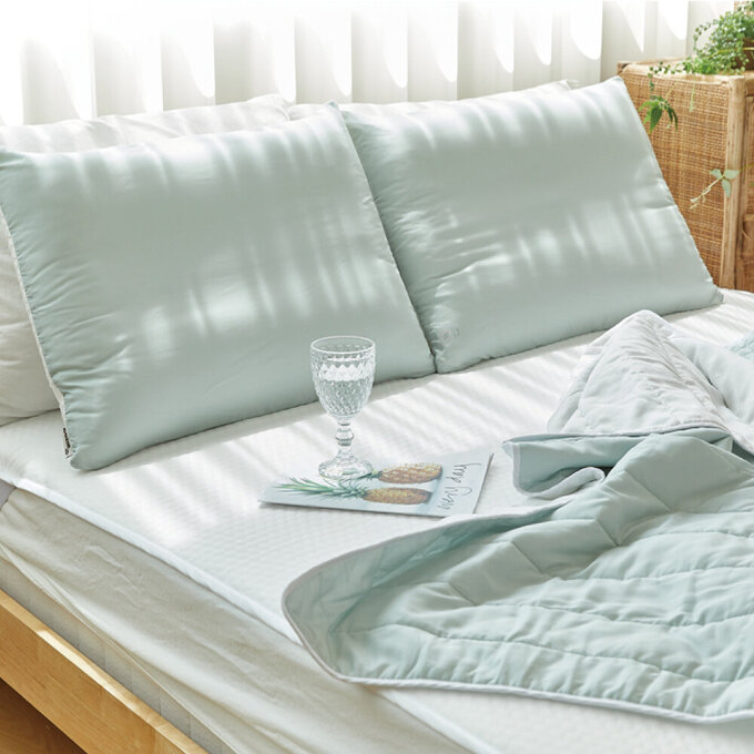 [正韓Hello HiZoo] 極度冰涼Sherbetcool 涼感造型抗菌防蟎雙面枕/涼感枕/護脊/護頸枕 _薄荷綠_HH068