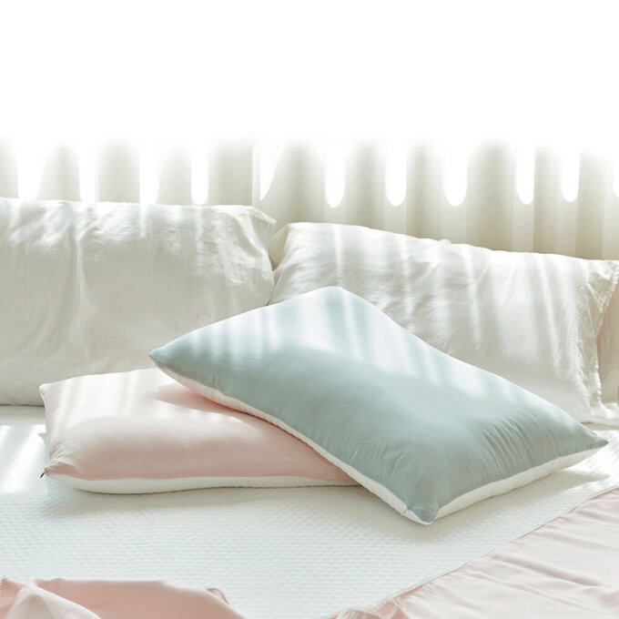 [正韓Hello HiZoo] 極度冰涼Sherbetcool 涼感造型抗菌防蟎雙面枕/涼感枕/護脊/護頸枕 _薄荷綠_HH068