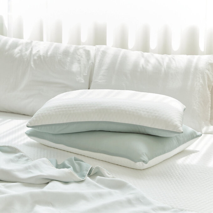 [正韓Hello HiZoo] 極度冰涼Sherbetcool 涼感造型抗菌防蟎雙面枕/涼感枕/護脊/護頸枕 _薄荷綠_HH068