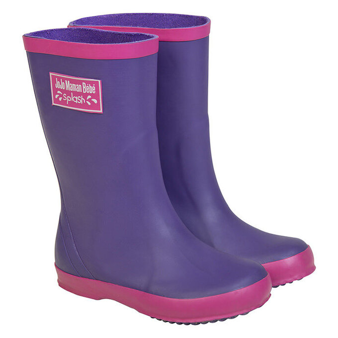 英國 JoJo Maman BeBe 嬰幼兒童雨鞋_紫色(JJWG1-010)